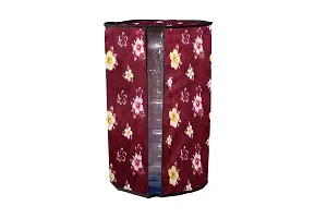 Stylista PVC 20ltr Water Dispenser Bottle Cover Pack of 2, Floral Pattern Red-thumb4