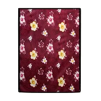 Stylista Washing Machine Cover Compatible for Front Load Bosch WAK24268IN Serie 4 7 Kg Floral Red-thumb2