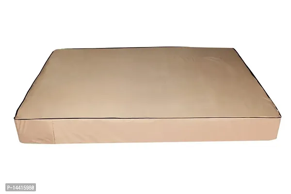 Stylista Mattress Protector Hypoallergenic/Waterproof Polyester Single Bed Size LxW 78x36 Beige-thumb3