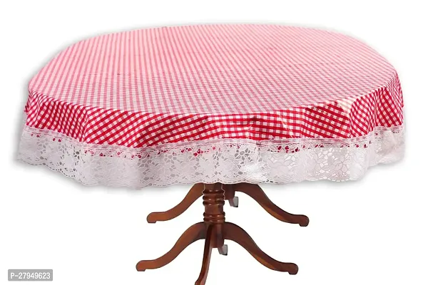 Stylista Oval Centre Table Cover WxL 40x60 inches with White Border lace-thumb0