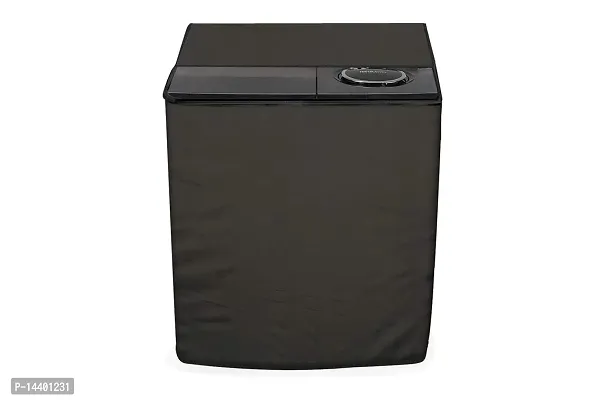 Stylista Washing Machine Cover Suitable for AmazonBasics 7.5 kg semi Automatic Top Load Military Solid
