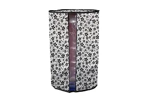 Stylista PVC 20ltr Water Dispenser Bottle Cover Pack of 2, Floral Pattern Grey-thumb4