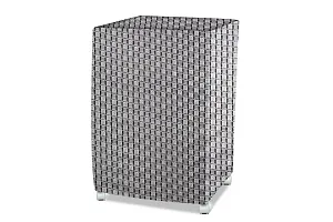 Stylista Air Cooler Cover Compatible for Kumaka Plastic Kmk-Tf23-F 23 LTR Tower Cooler, Ployester, Basketweave Pattern Grey-thumb1