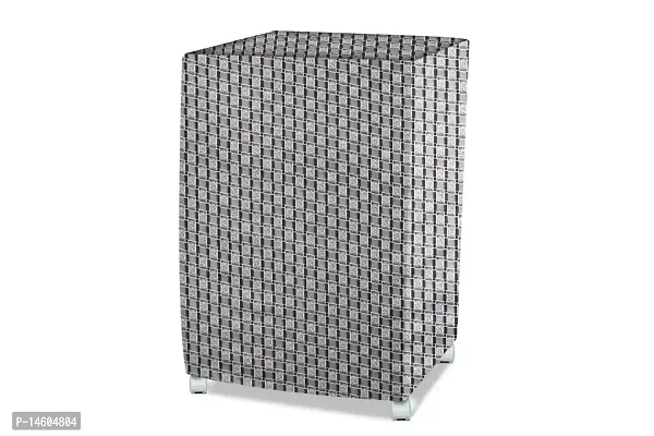 Stylista Air Cooler Cover Compatible for Kumaka Plastic Kmk-Tf23-F 23 LTR Tower Cooler, Ployester, Basketweave Pattern Grey-thumb2