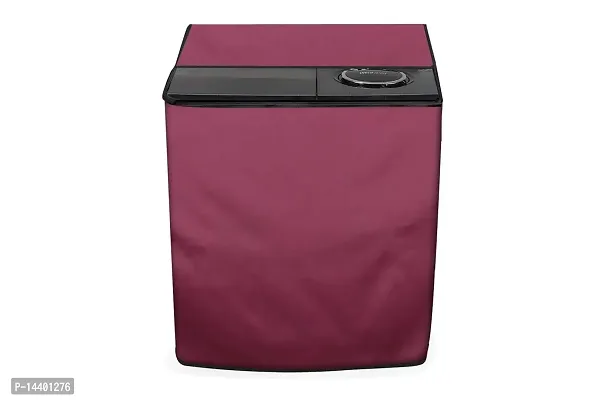 Stylista Washing Machine Cover Suitable for AmazonBasics 7.5 kg semi Automatic Top Load Magenta Solid