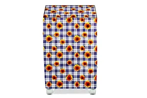 Stylista Cooler Cover Compatible for Crompton Woodwool 90 Liter Desert Cooler Gingham Floral Pattern Blue-thumb2