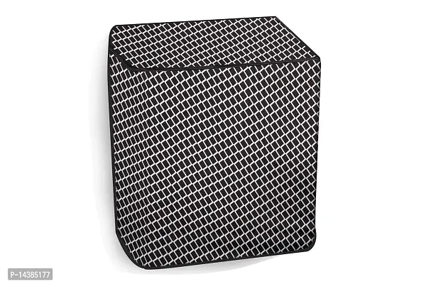 Stylista Washing Machine Cover Compatible for LG 10 kg 5 Star semi Automatic Top Loading P1045SGAZ Argyle Pattern Grey-thumb3