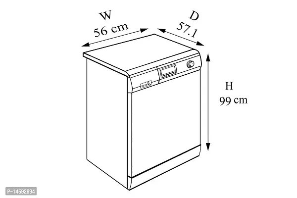 Stylista PVC Washing Machine Cover Compatible for Samsung 7 Kg Fully Automatic Top Loading WA70BG4545BGTL, Wooden Pattern Grey-thumb4