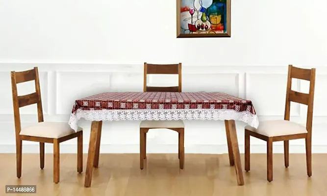 Stylista 4 Seater Dining Table Cover Size 54x78 Inches Basketweave Pattern Multicolor