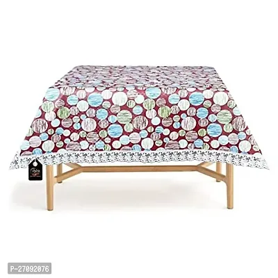 Stylish Waterproof Square Center Tea Coffee Study Table Cover Size 40X40 Inches Abstract Pattern MultiLight-thumb0