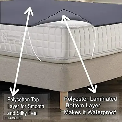 Stylista Bedsheet/Mattress Protector Waterproof/Hypoallergenic Polyester Bedsheet-thumb3