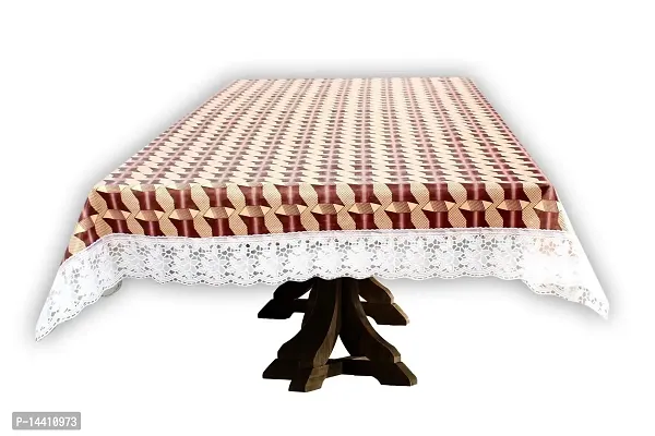 Stylista 10 Seater Dining Table Cover Size 60x120 Inches Geometric Pattern-thumb2