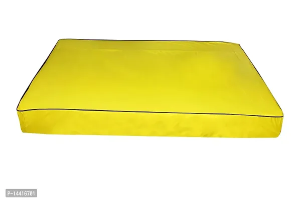 Stylista Mattress Protector Hypoallergenic/Waterproof Polyester Single Bed Size LxW 78x36 Yellow-thumb3