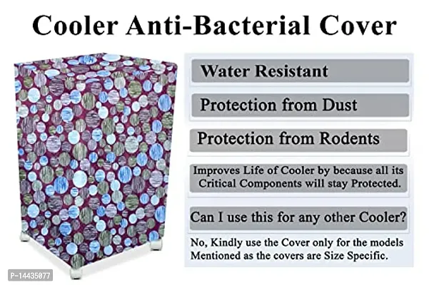 Stylista Cooler Cover Compatible for Kenstar Personal 35 Liter Tower Cooler Abstract Pattern Magenta-thumb5