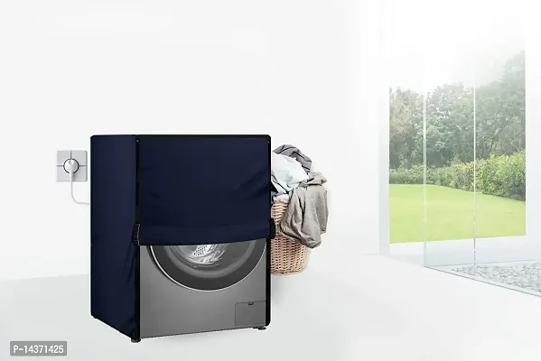 Stylista Washing Machine Cover Compatible for Bosch 6 kg WAB16161IN Front Load Navyblue-thumb2