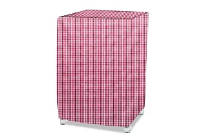 Stylista Cooler Cover Compatible for Kumaka Plastic Kmk-Tf23-F 23 Liter Tower Cooler Pin Check Pattern Pink-thumb1