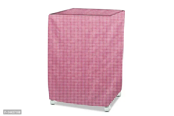 Stylista Cooler Cover Compatible for Kumaka Plastic Kmk-Tf23-F 23 Liter Tower Cooler Pin Check Pattern Pink-thumb2