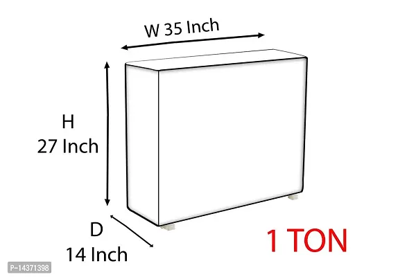 Stylista ac Cover Outdoor Unit 1 ton Capacity Military Colour-thumb3