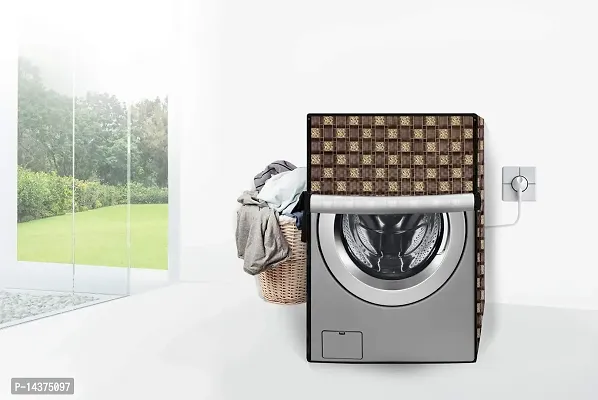 Stylista Washing Machine Cover Compatible for LG 6.5 kg Inverter Front Load FHT1065SNW.ABWPEIL Printed-thumb2