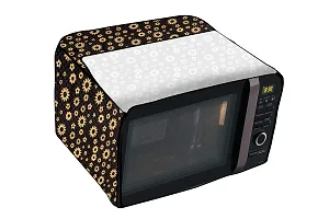 Stylista Microwave Oven Cover for Whirlpool 25L Crisp STEAM Conv. MW Oven-MS Floral Pattern Yellow-thumb4