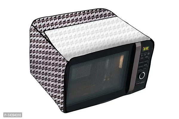 Stylista Microwave Oven Cover for Bajaj 17L 1701MT DLX Symmetric Pattern Grey-thumb5