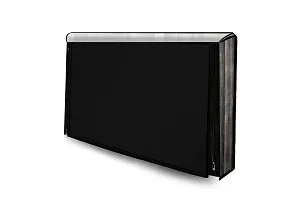 Stylista Printed PVC LED/LCD TV Cover for 42 Inches All Brands and Models, Wooden Pattern Black-thumb2