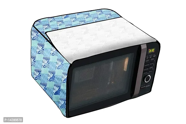 Stylista Microwave Oven Cover for Mitashi 20 L Convection MiMW20C8H100 Surface Pattern Blue-thumb5