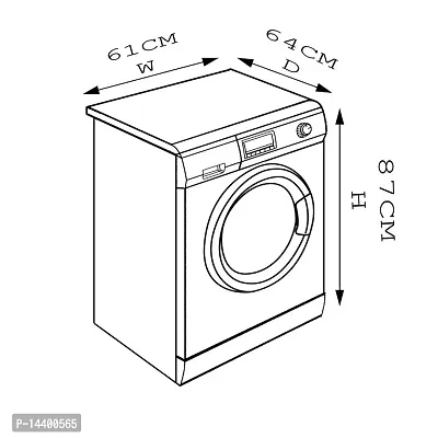 Stylista Waterproof Front Load Washing Machine Cover Suitable for Bosch 7.5 kg, 8 kg, 9 kg  10 Kg Grey-thumb4