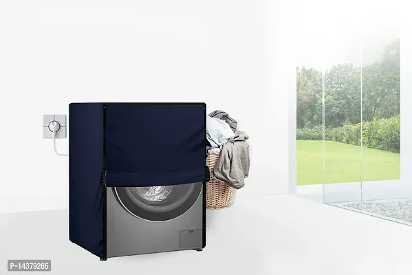 Stylista Washing Machine Cover Compatible for IFB Senator Smart 8 Kg Front-Load Blue-thumb2