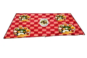 Stylista Bed Server Food mats/Outdoor Picnic mat Reversible WxL in Inches 36x27 can be Doubled up to WxL 36x54-thumb1