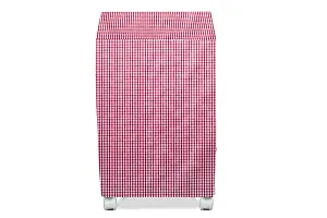 Stylista Cooler Cover Compatible for Kumaka Plastic Kmk-Tf23-F 23 Liter Tower Cooler Pin Check Pattern Pink-thumb2