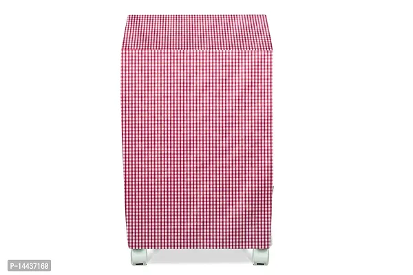 Stylista Cooler Cover Compatible for Kumaka Plastic Kmk-Tf23-F 23 Liter Tower Cooler Pin Check Pattern Pink-thumb3