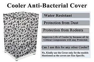 Stylista Cooler Cover Compatible for Butterfly Eco Smart Plus 25 Liter Tower Cooler Floral Pattern Grey-thumb4