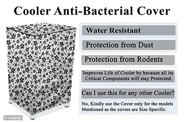 Stylista Cooler Cover Compatible for Butterfly Eco Smart Plus 25 Liter Tower Cooler Floral Pattern Grey-thumb5