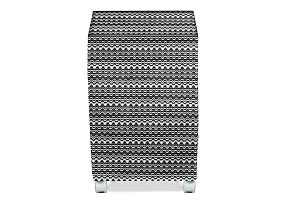 Stylista Cooler Cover Compatible for Hindware Snowcrest 23 Liter Medium Tower Cooler Symmetric Pattern Grey  White-thumb2