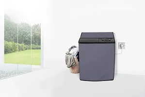 Stylista Washing Machine Cover Compatible for Lloyd Semi Automatic 8.5 KG All Models, Dark Grey-thumb1