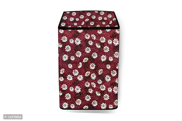 Stylista Washing Machine Cover Compatible for Bosch 6.5 Kg Fully-Automatic Top Load WOE654W0IN Printed-thumb3