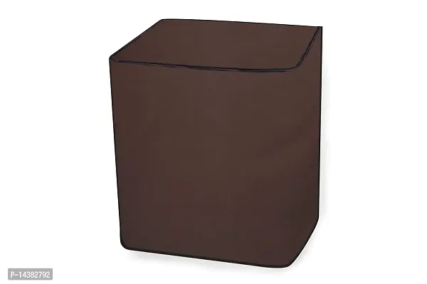 Stylista Washing Machine Cover Compatible for LG 11 kg semi Automatic Top Loading P1145SRAZ Darkbrown Solid-thumb5