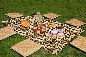 Stylista Bed Server Food mats/Outdoor Picnic mat Reversible WxL in Inches 36x27 can be Doubled up to WxL 36x54-thumb3