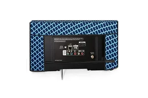 Stylista Check Polyester LED/LCD TV Cover for 39 Inches All Brands and Models, Check Blue-thumb4