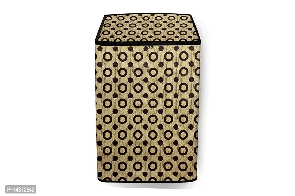 Stylista Washing Machine Cover Compatible for LG 6.2 kg T7281NDDLG Fully Automatic Top Load, Geometric Pattern-thumb3