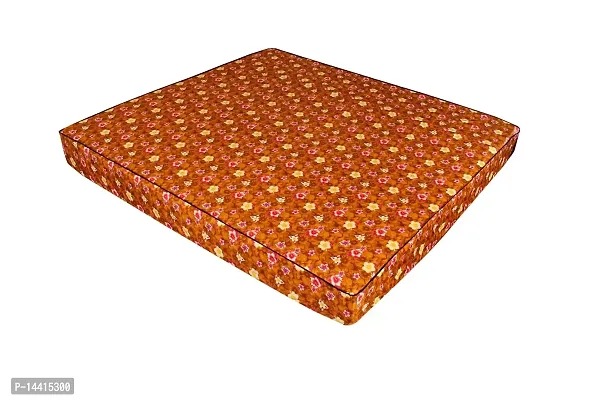 Stylista Mattress Protector Hypoallergenic/Waterproof Polyester Single Bed Size LxW 75x36 Orange-thumb2