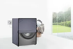 Stylista Washing Machine Cover Compatible for Bosch 6 kg WAB16161IN Front Load Darkgrey-thumb1