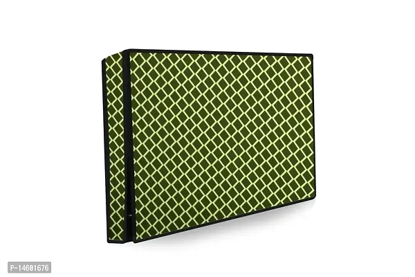 Stylista Check Polyester LED/LCD TV Cover for 42 Inches All Brands and Models, Check Military