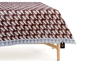 Stylista Waterproof Square Center Tea Coffee Study Table Cover Size 40x40 inches Symmetric Pattern Maroon-thumb4