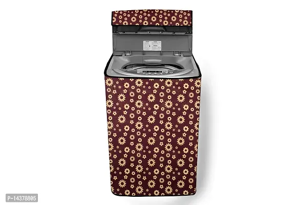 Stylista Washing Machine Cover Compatible for Lloyd Fully Automatic Top Load 8 KG?(LWMT80TL), Printed Pattern