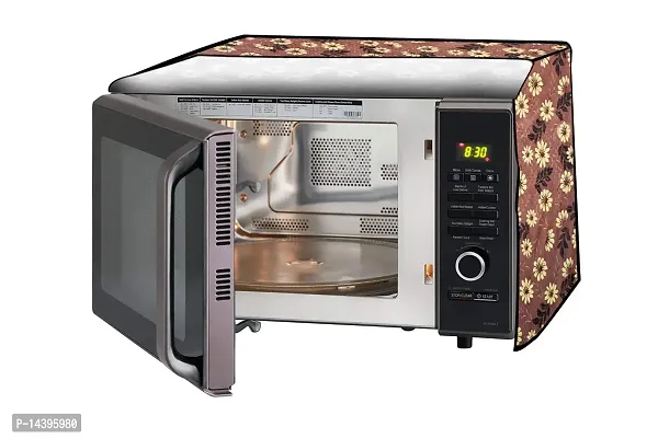 Stylista Microwave Oven Cover for Whirlpool 25L Crisp STEAM Conv. MW Oven-MS Sprig Pattern Brick-thumb0