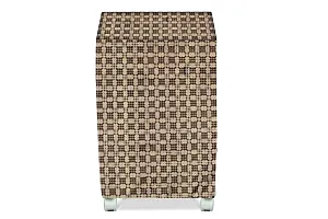 Stylista Cooler Cover Compatible for Hindware Snowcrest i-Fold 90 Liter Desert Cooler Checkered Pattern Dark Brown-thumb2