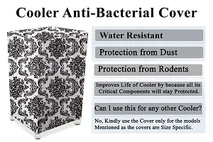 Stylista Cooler Cover Compatible for Butterfly Eco Smart Plus 25 Liter Tower Cooler Floral White  Black-thumb4