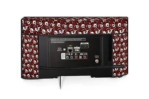 Stylista Printed Polyester LED/LCD TV Cover for 40 Inches All Brands and Models, Floral Pattern Magenta-thumb4